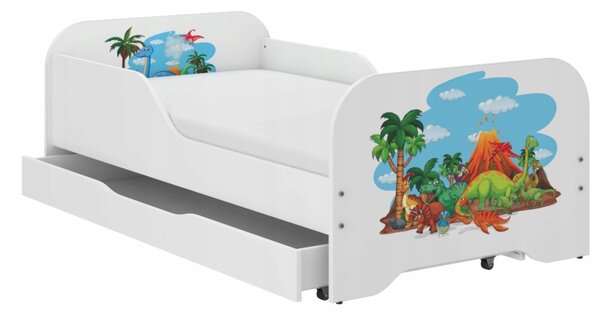 Kompletan dječji krevet 140 x 70 cm - DINO WORLD