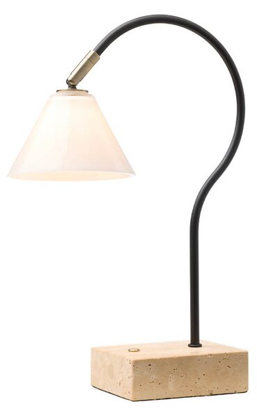 Prijenosna stolna lampa Question, crna/opal - Halo Design