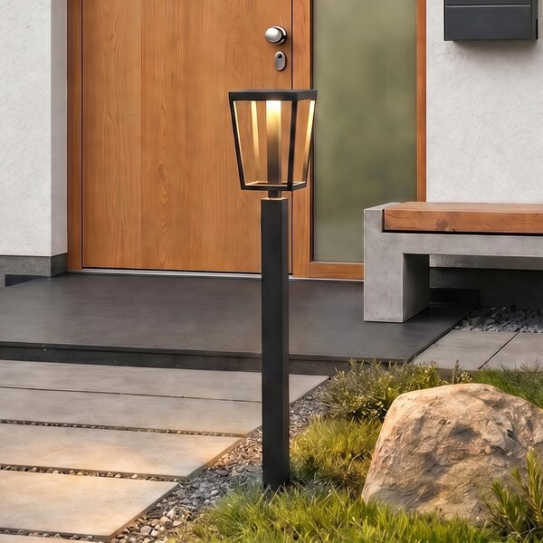 Lucande Lynx LED svjetlo za stazu, 95,5 cm, crno, IP65, Crno, Metal