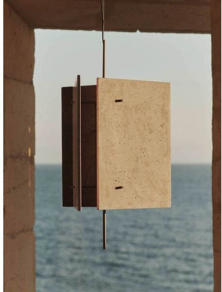 Viseće Svjetiljka ferm LIVING, Bež, Blagovaonica, Kamen