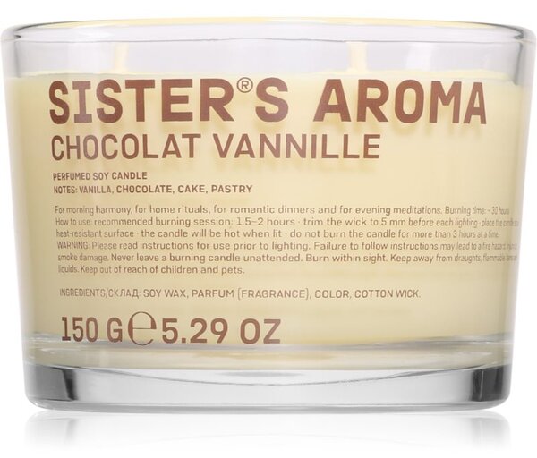 Sister's Aroma Chocolat Vannille mirisna svijeća 150 g