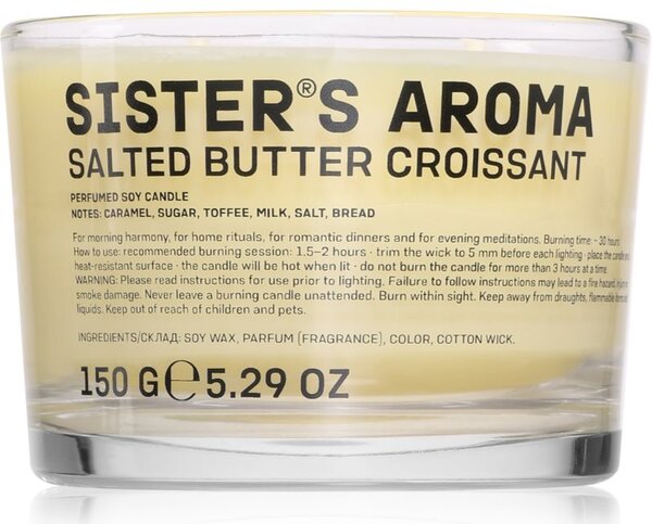 Sister's Aroma Salted Butter Croissant mirisna svijeća 150 g