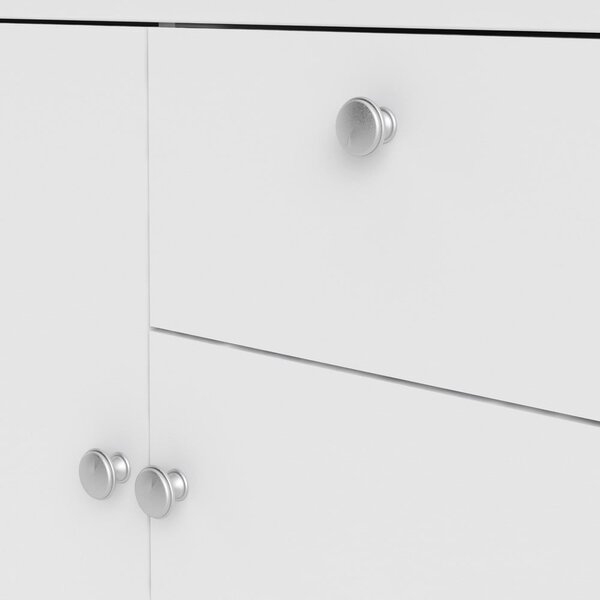 Bijela niska komoda 82x80 cm Madrid – Tvilum