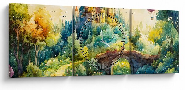 Slika - Bajkoviti dvorac (sa satom) (90x30 cm)