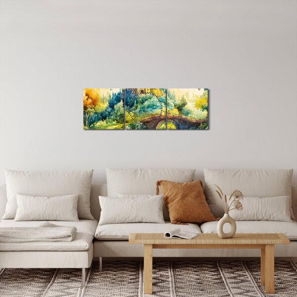 Slika - Bajkoviti dvorac (sa satom) (90x30 cm)