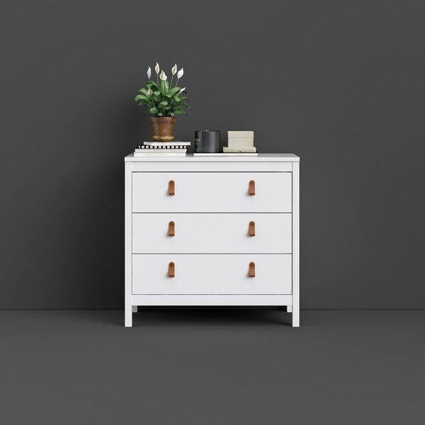 Bijela niska komoda 82x80 cm Madrid – Tvilum