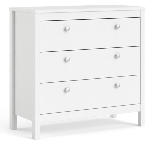 Bijela niska komoda 82x80 cm Madrid – Tvilum