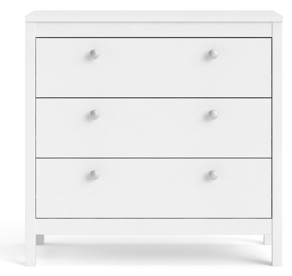 Bijela niska komoda 82x80 cm Madrid – Tvilum