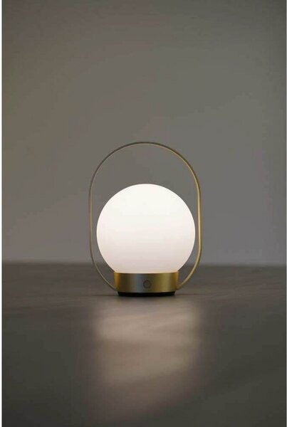 Stolne Lampa ANTIDARK, Zlato / mjed, Spavaća soba, Aluminij