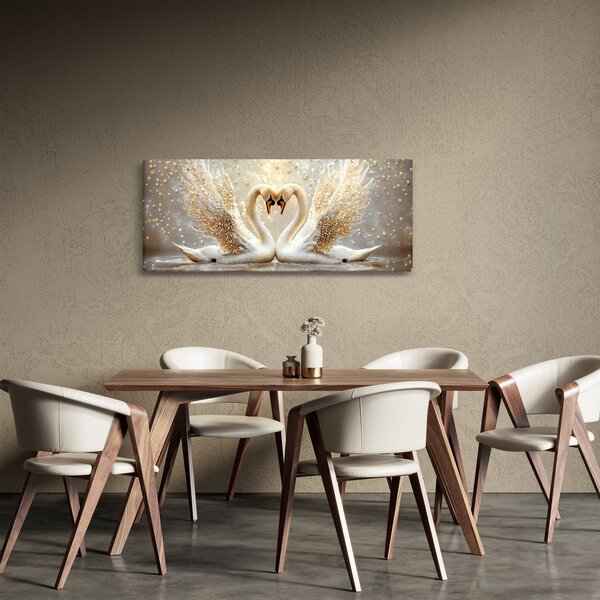 Slika - Zlatni labudovi (120x50 cm)