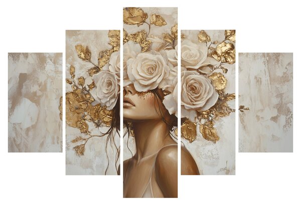 Slika - Djevojka s ružama (150x105 cm)