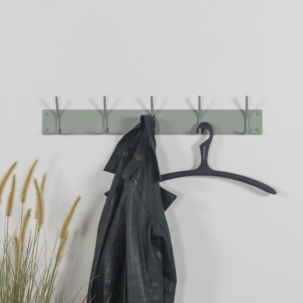 Prljavo zelena metalna zidna vješalica 70 cm Fusion – Spinder Design
