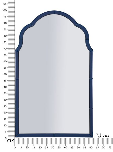 Zidno ogledalo Tangier Blue Medium