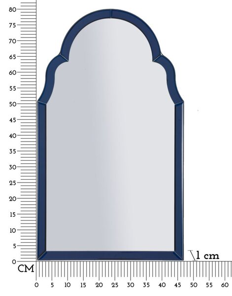 Zidno ogledalo Tangier Blue Small