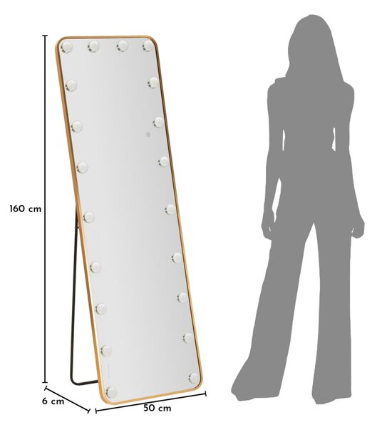 Ogledalo stojeće LED Hollywood Rectangular