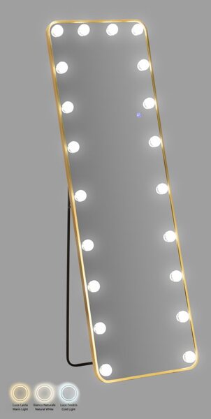Ogledalo stojeće LED Hollywood Rectangular