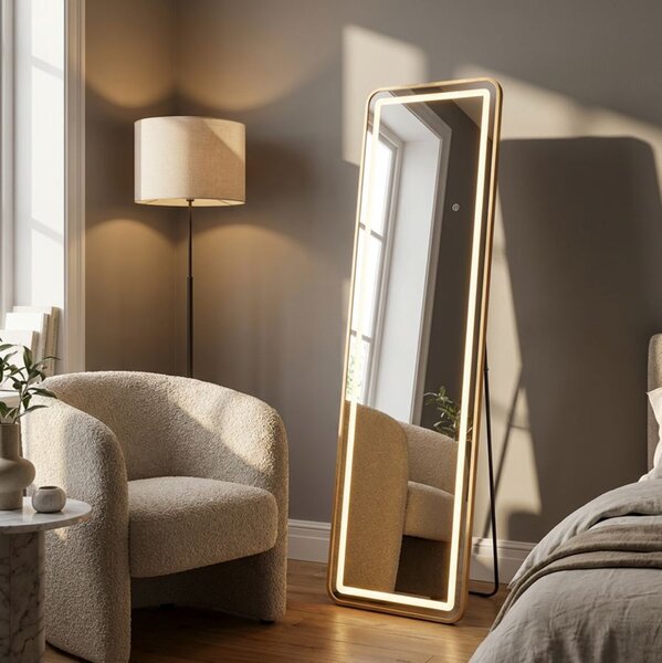 Stojeće ogledalo LED Simple Rectangular