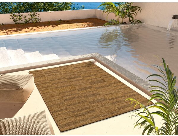 Smeđi vanjski tepih 120x170 cm Guinea Natural – Universal