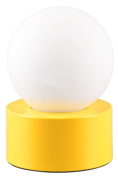 Žuta stolna lampa sa staklenim sjenilom (visina 17 cm) Countess – Trio