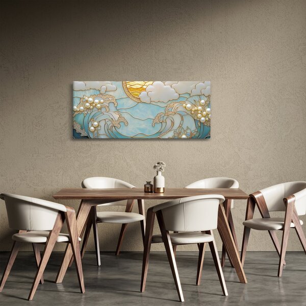 Slika - 3D biseri u oceanu (120x50 cm)