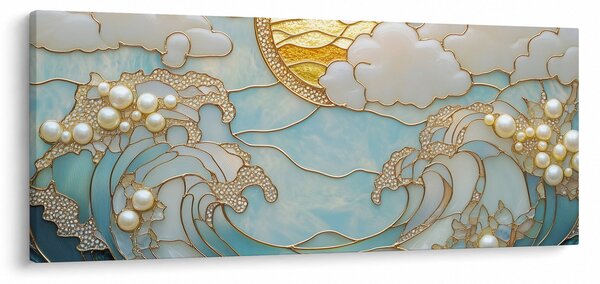 Slika - 3D biseri u oceanu (120x50 cm)