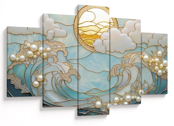 Slika - 3D biseri u oceanu (150x105 cm)