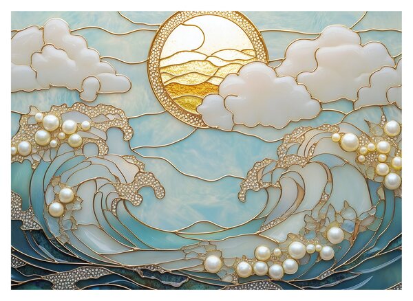 Slika - 3D biseri u oceanu (70x50 cm)