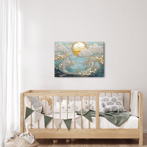Slika - 3D biseri u oceanu (70x50 cm)