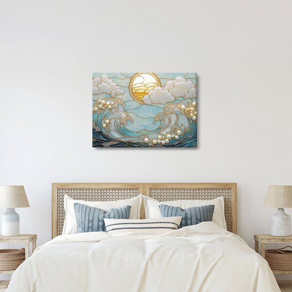 Slika - 3D biseri u oceanu (70x50 cm)