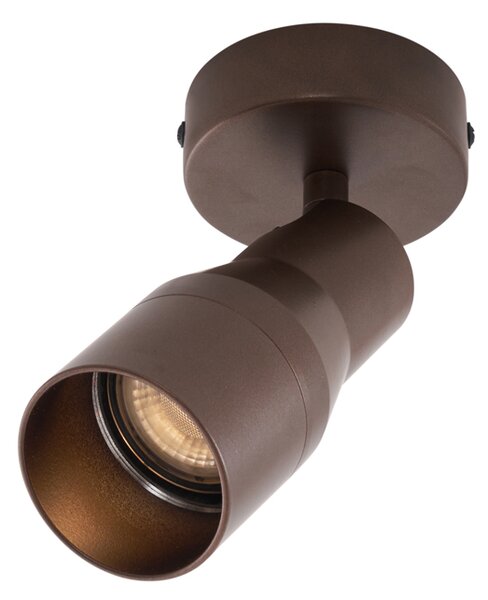 Moderno stropno reflektorsko svjetlo tamno brončano GU10 50 mm okruglo - Stanley