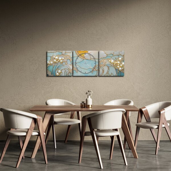 Slika - 3D biseri u oceanu (sa satom) (90x30 cm)