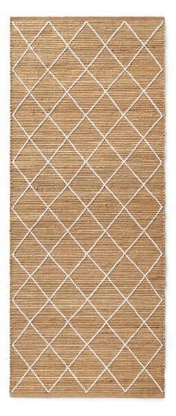 Ručno rađena jutenia staza u prirodnoj boji 80x200 cm Kunu – Hanse Home