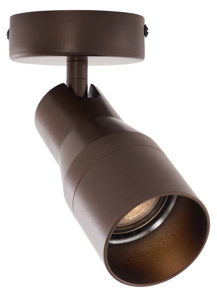 Moderno stropno reflektorsko svjetlo tamno brončano GU10 50 mm okruglo - Stanley