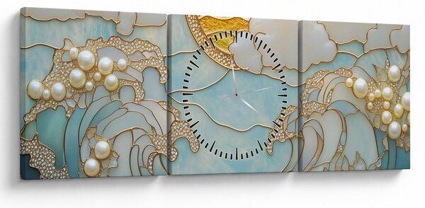Slika - 3D biseri u oceanu (sa satom) (90x30 cm)