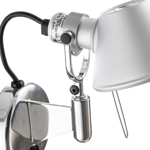 Zidne Svjetiljka Artemide, Tolomeo Micro Faretto, prigušiv, Metalik, Dnevna soba, Metal, Dizajn