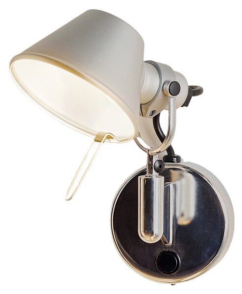 Zidne Svjetiljka Artemide, Tolomeo Micro Faretto, prigušiv, Metalik, Dnevna soba, Metal, Dizajn