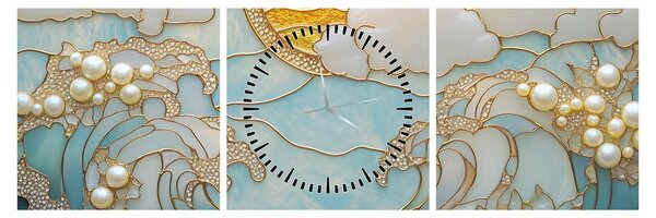 Slika - 3D biseri u oceanu (sa satom) (90x30 cm)
