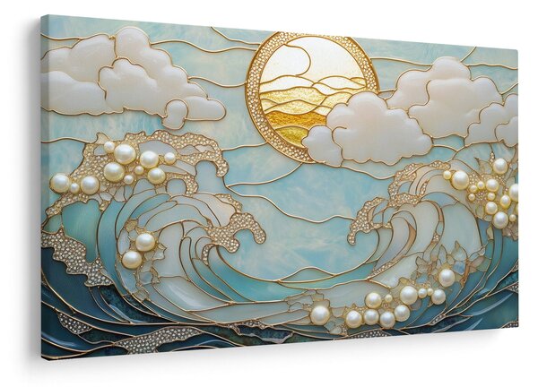 Slika - 3D biseri u oceanu (90x60 cm)