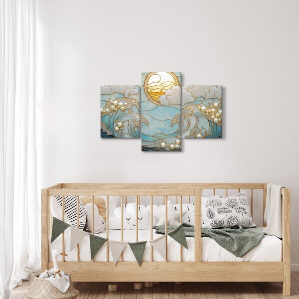 Slika - 3D biseri u oceanu (90x60 cm)