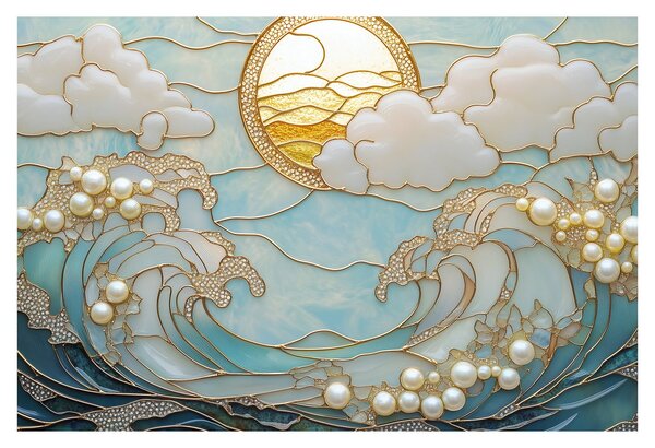 Slika - 3D biseri u oceanu (90x60 cm)