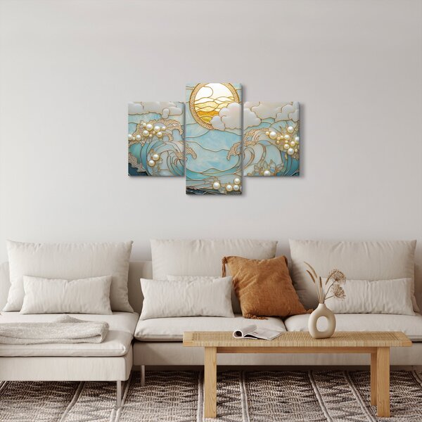 Slika - 3D biseri u oceanu (90x60 cm)
