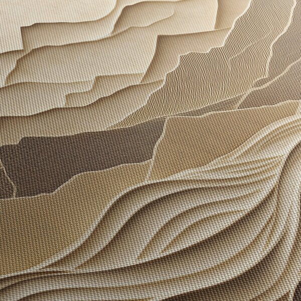 Slika - 3D linije planina (90x60 cm)