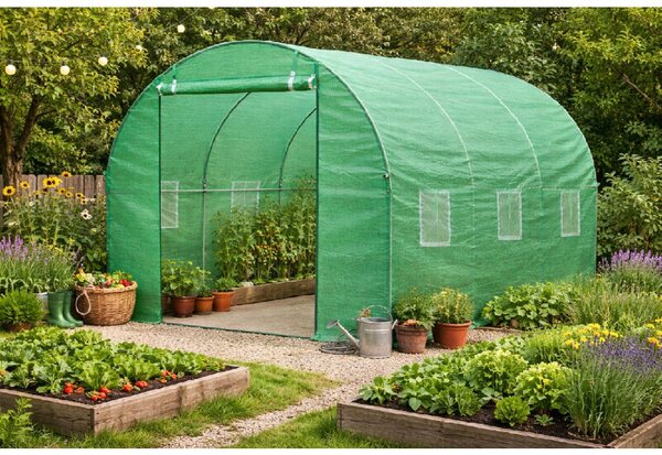 JAKS Vrtni plastenik 19 mm 2 × 3,5 m s UV zaštitom Počet vchodov: 1 - vchodový