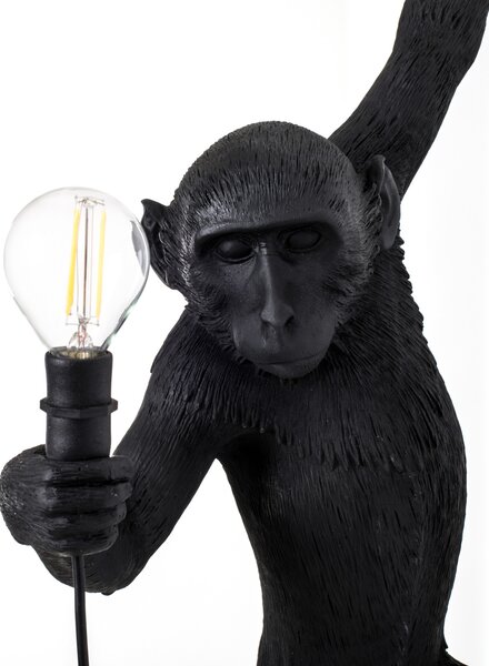 Vanjske Svjetiljka SELETTI, Monkey Lamp, Crno, Plastika, Dizajn