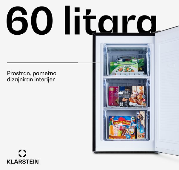 Klarstein Pluto 60L, zamrzivač, 4 zvjezdice, 60 litara, do -18 ° C