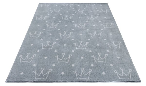 Sivi dječji tepih 120x170 cm Crowns – Hanse Home