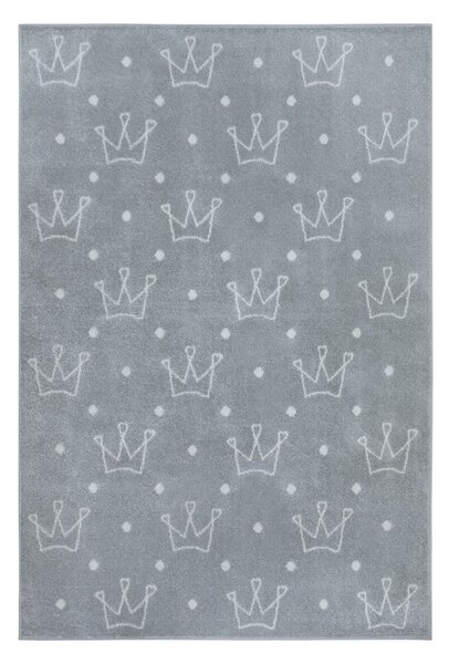 Sivi dječji tepih 120x170 cm Crowns – Hanse Home