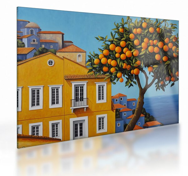 Staklena slika - Narančino drvo (70x50 cm)