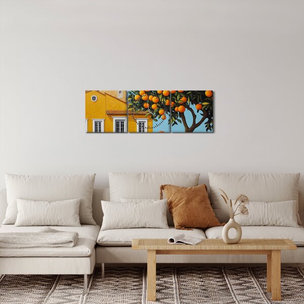 Slika - Narančino drvo (sa satom) (90x30 cm)