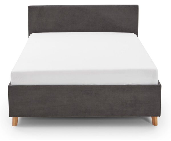 Antracitno sivi podstavljeni dječji krevet s prostorom za odlaganje s podnicom 140x200 cm Cool – Meise Möbel